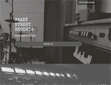 Tablet Screenshot of bradystreetrecords.com